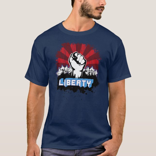 Freiheits-Faust T-Shirt (Vorderseite)
