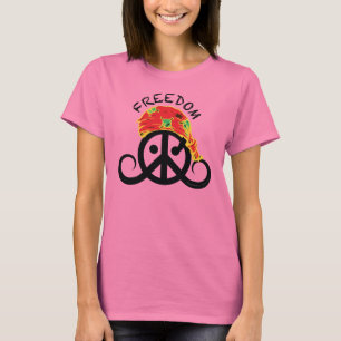 Freiheits-T - Shirt (der Wecker der Frauen; Pirat