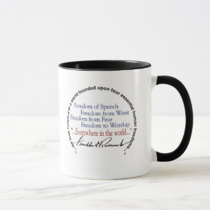 Freiheits-Tribut FDR vier Tasse
