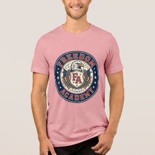 Freiheitsakademie Patriotische Patriotische Univer Tri-Blend Shirt