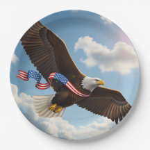 Freiheitsaufstieg – Adler Kunstpapier Patriotisch