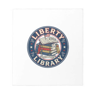 Freiheitsbibliothek Patriotische Patriotische Bibl Notizblock