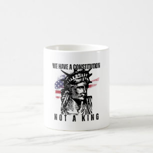 Freiheitsbüste mit Grunge-Flaggen-Kunst Kaffeetasse