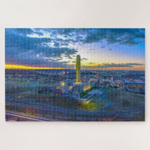 Freiheitsdenkmal bei Sunset, Kansas City, Missouri