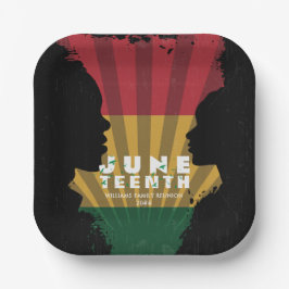 Freiheitsfeier 1865 Schwarze Geschichte Pappteller