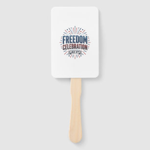 Freiheitsfeier 4. Juli Patrioten-Shirt-Design Fächer