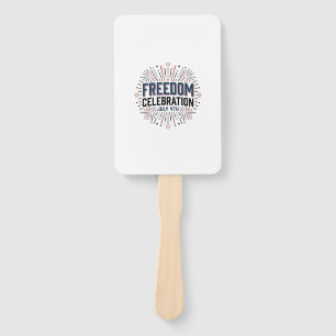 Freiheitsfeier 4. Juli Patrioten-Shirt-Design Fächer