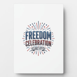 Freiheitsfeier 4. Juli Patrioten-Shirt-Design Fotoplatte