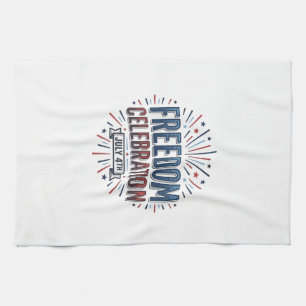 Freiheitsfeier 4. Juli Patrioten-Shirt-Design Geschirrtuch