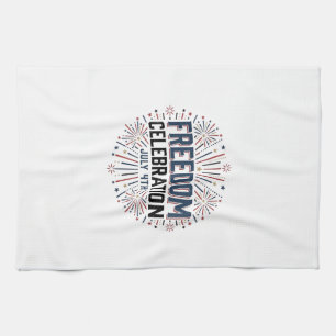 Freiheitsfeier 4. Juli Patrioten-Shirt-Design Geschirrtuch