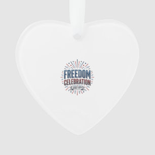 Freiheitsfeier 4. Juli Patrioten-Shirt-Design Ornament