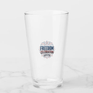 Freiheitsfeier 4. Juli Patriotic-Shirt-Design Glas