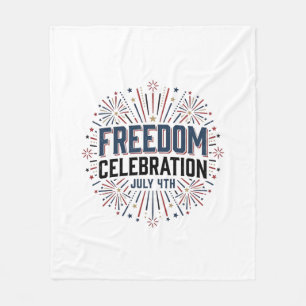 Freiheitsfeier 4. Juli Patriotisches Shirt-Design Fleecedecke