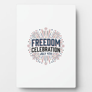 Freiheitsfeier 4. Juli Patriotisches Shirt-Design Fotoplatte