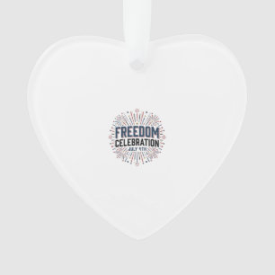 Freiheitsfeier 4. Juli Patriotisches Shirt-Design Ornament