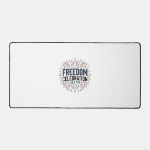 Freiheitsfeier 4. Juli Patriotisches Shirt-Design Schreibtischunterlage