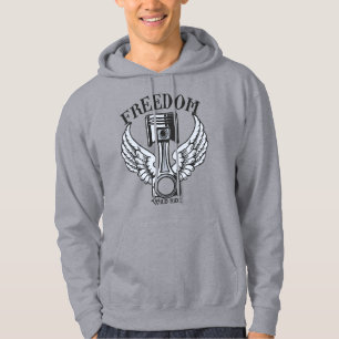 Freiheitsflügel Kolben Veteran Motorrad Hoodie