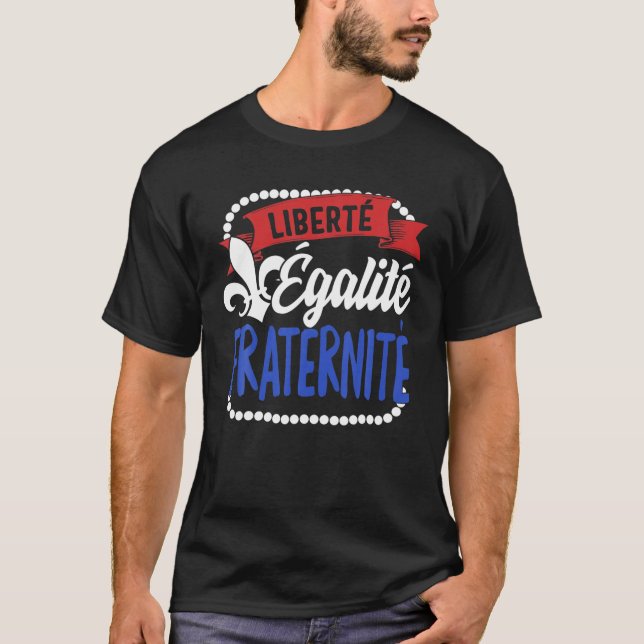 Freiheitsgleichheit Brüderlichkeit Französischer N T-Shirt (Vorderseite)