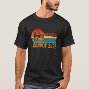 Freiheitskonvoi 2022 Retro Vintage Sonnenuntergang T-Shirt