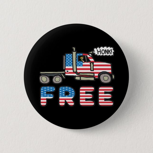 Freiheitskonvoi Button (Vorderseite)