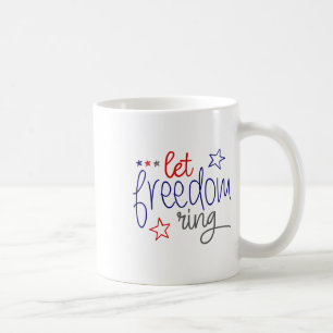Freiheitsring gelassen - Cooler Unabhängigkeitstag Kaffeetasse