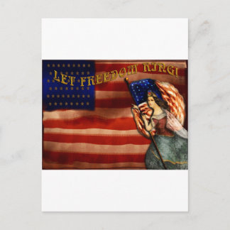 Freiheitsring gelassen postkarte
