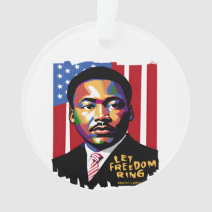 Freiheitsring, MLK-Zitat, Schwarze Geschichte gela Ornament