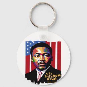 Freiheitsring, MLK-Zitat, Schwarze Geschichte gela Schlüsselanhänger