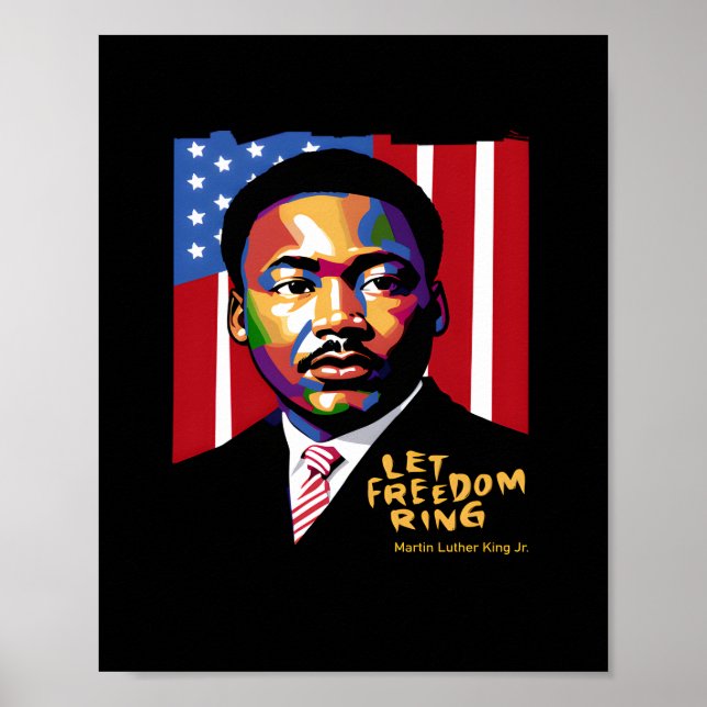 Freiheitsring-Zitat gelassen Poster (Vorne)