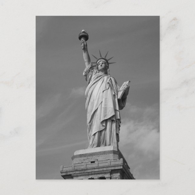 Freiheitsstatue 3 postkarte (Vorderseite)
