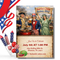 Freiheitsstatue Amerikas 250. BBQ