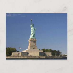 Freiheitsstatue auf der Insel der Freiheit in Neu  Postkarte