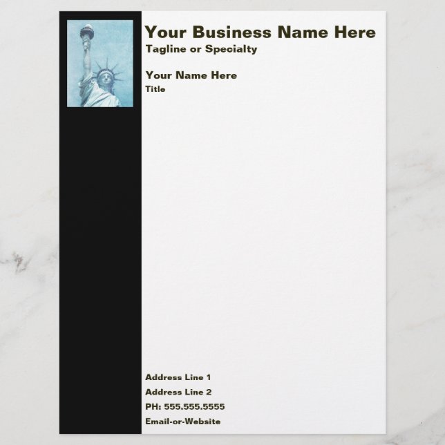 Freiheitsstatue Briefbogen (Vorderseite)