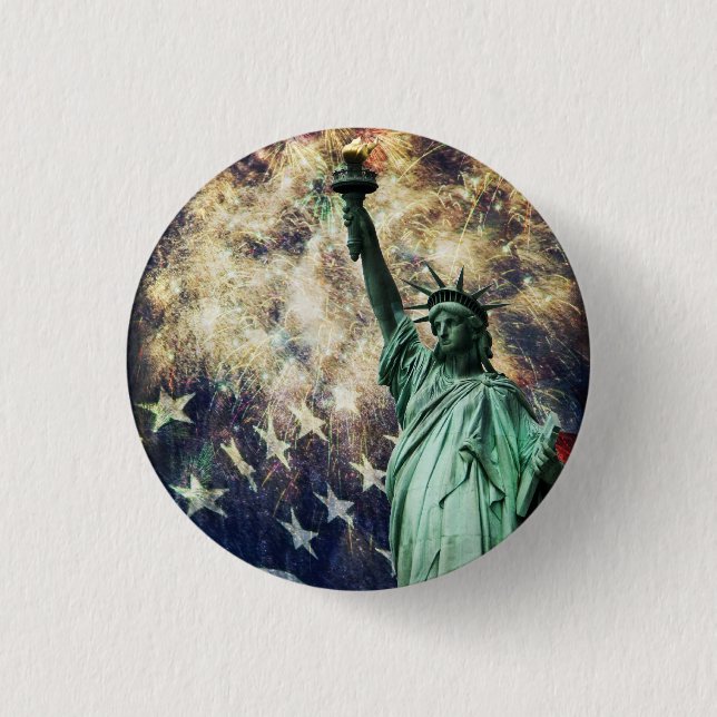 Freiheitsstatue Button (Vorderseite)