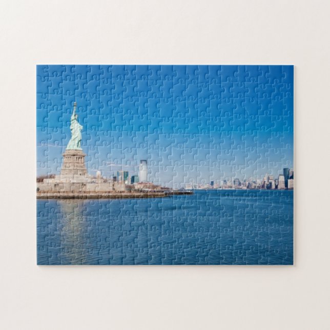 Freiheitsstatue, den Hudson und Manhattan (Horizontal)