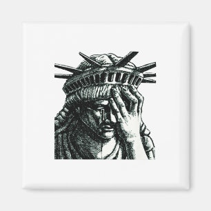 Freiheitsstatue, die gegen Trump Widerstand leiste Magnet