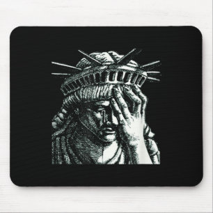 Freiheitsstatue, die gegen Trump Widerstand leiste Mousepad