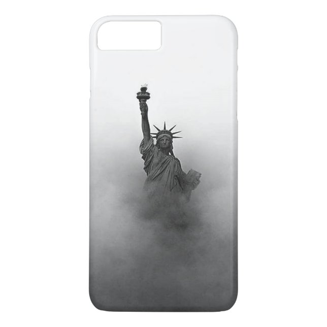 Freiheitsstatue, die in Nebel gehüllt ist Case-Mate iPhone Hülle (Rückseite)