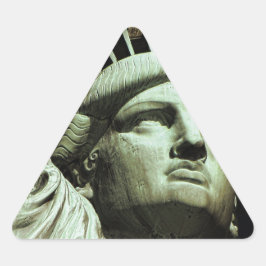 Freiheitsstatue Dreieckiger Aufkleber