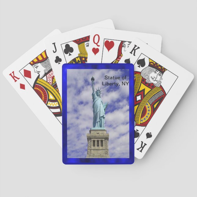 Freiheitsstatue, Ellis Island, New York Spielkarten (Rückseite)