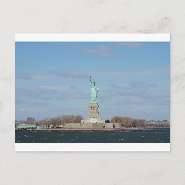 Freiheitsstatue Ellis Island Postkarte (Vorderseite)