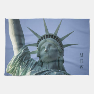 Freiheitsstatue für Küchentücher in Monogramm