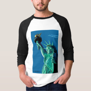 Freiheitsstatue für Männer-Sleeve-Raglan-T - Shirt