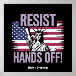 Freiheitsstatue für Protestwiderstände Poster