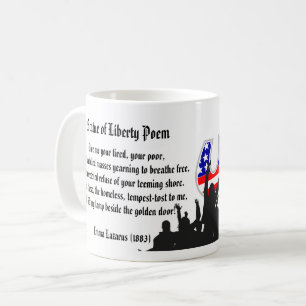 Freiheitsstatue Gedicht, eine Nation der Kaffeetasse