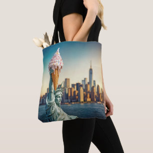 Freiheitsstatue Holen eines Eises Tasche