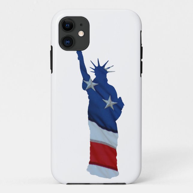 Freiheitsstatue in jeder Farbe Case-Mate iPhone Hülle (Rückseite)