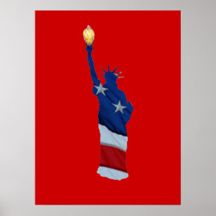 Freiheitsstatue in jeder Farbe Poster