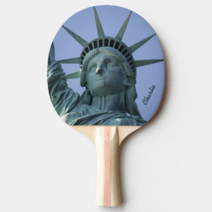 Freiheitsstatue individuelle Name Pingpongpaddel Tischtennis Schläger