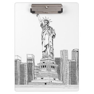 Freiheitsstatue Klemmbrett